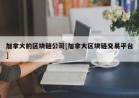 加拿大的区块链公司[加拿大区块链交易平台]